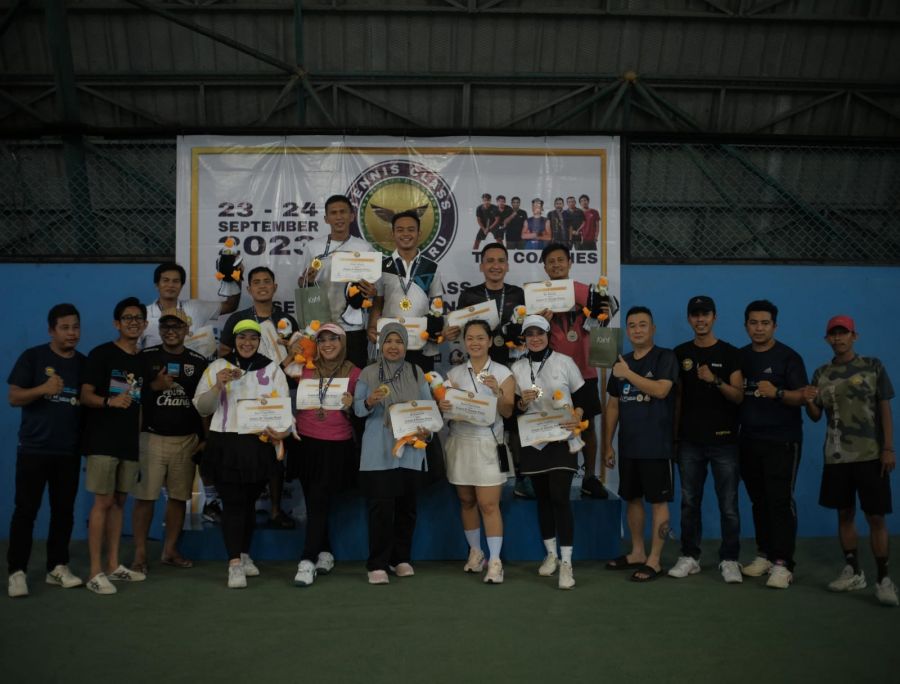 102 Peserta Ramaikan Event Tennis Class Semi Open Tournament 2023