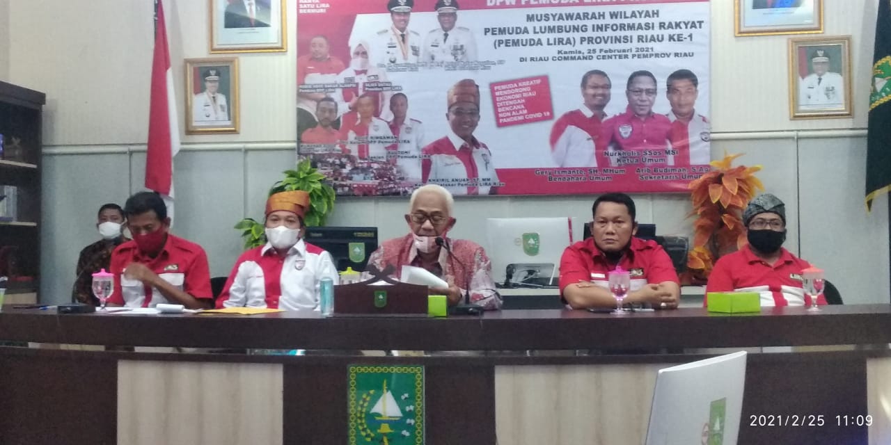 Gubri Buka Muswil Pemuda LIRA Riau Ke-1 di RCC Pemprov dan Dihadiri Presiden LIRA