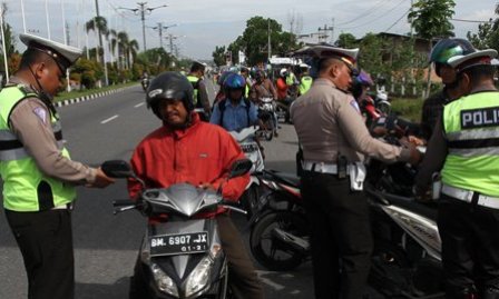 Operasi Ketupat 2019, Sepeda Motor Dominasi Pelanggaran Lalu Lintas di Riau 